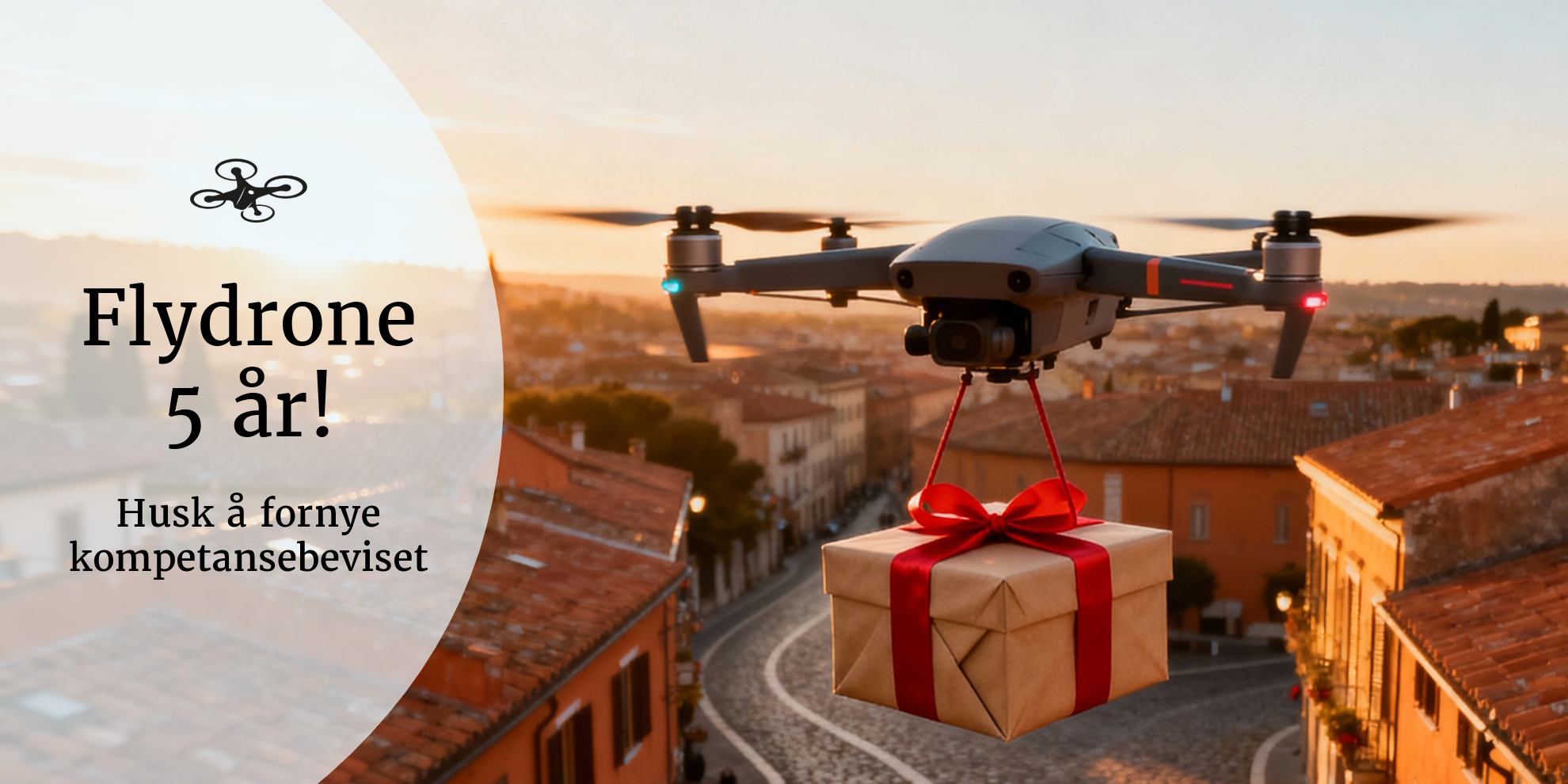 Flydrone.no og de første kompetansebevisene fyller 5 år.