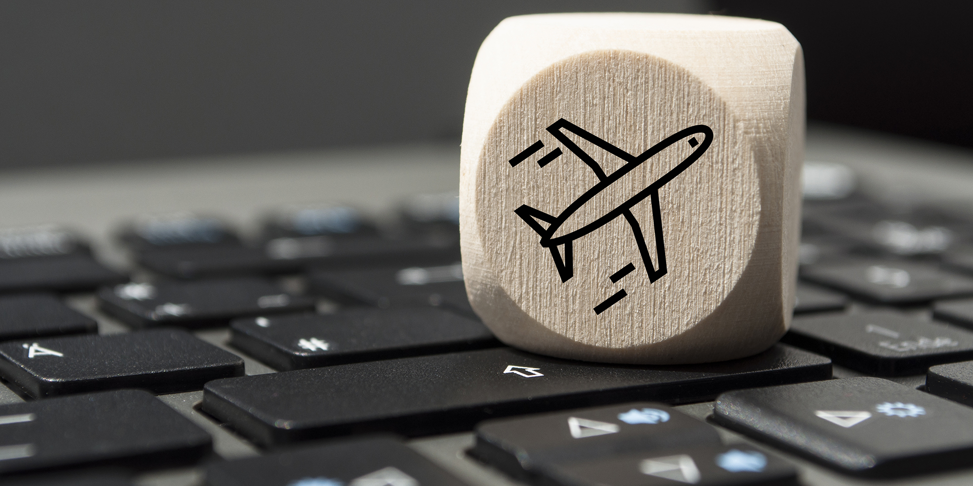 Illustrasjonsbilde keyboard med fly